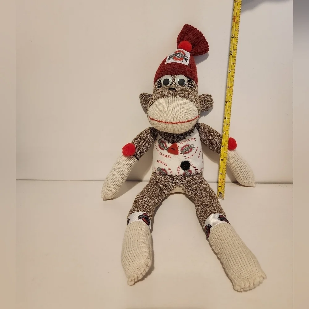 12” Ohio State Sock Monkey Plush